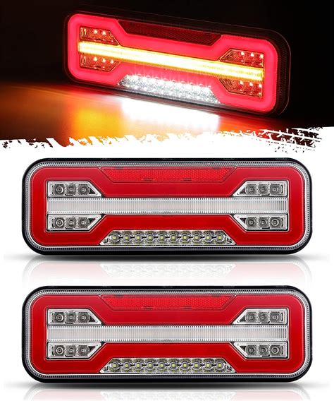 led stop and turn signal in metal bracket|Partsam LED Truck Trailer Tail Lights with Steel Brackets.